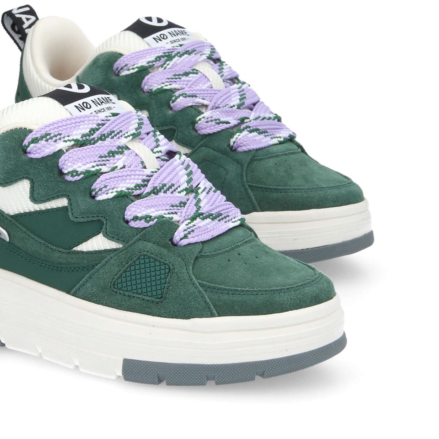 NOLLIE SNEAKER W  -  SUEDE/NUB/STRAW  - VERDE/VIOLA